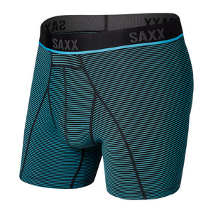 Bokserki do biegania/ bokserki męskie sportowe SAXX Kinetic HD Boxer Brief oszalałe paski - czarne