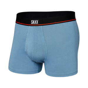Bokserki męskie elastyczne krótkie SAXX NON-STOP STRETCH Trunk z rozporkiem - niebieskie