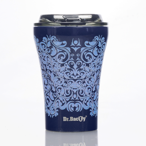 Kubek termiczny do kawy z powłoką ceramiczną Dr.Bacty Apollo - 227 ml - niebieski - Glamour Blue