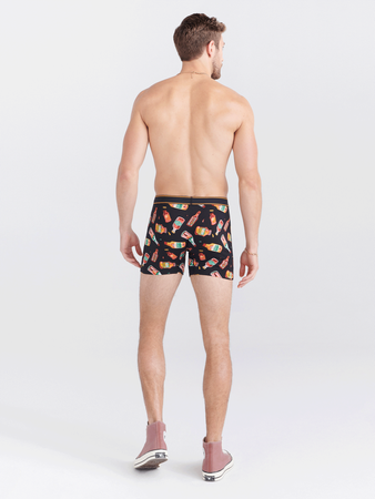 Bokserki męskie SAXX DAYTRIPPER Boxer Brief Ostre Sosy - czarny