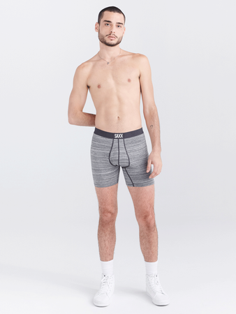 Bokserki męskie SAXX ULTRA Boxer Brief paseczki - szary