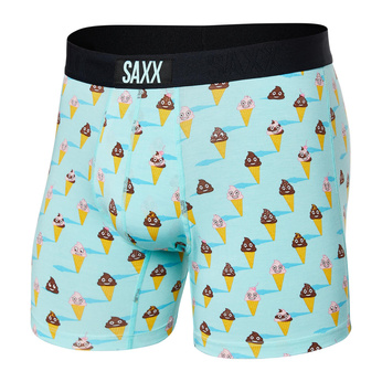 Bokserki męskie SAXX Vibe Boxer VIBE Boxer Brief Lody - błękitne 