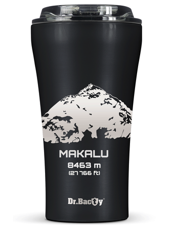 Kubek termiczny na kawę Dr.Bacty Apollo 2.0 - 360 ml - Makalu - Black Matt