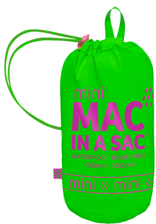 Kurtka dziecięca przeciwdeszczowa Mac in a Sac mini neon - neon zielony