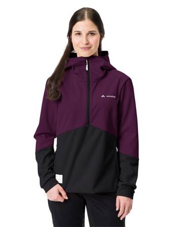 Kurtka softshell sportowa damska Vaude Tremalzo - fioletowa