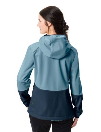 Kurtka softshell sportowa damska Vaude Tremalzo - niebieska