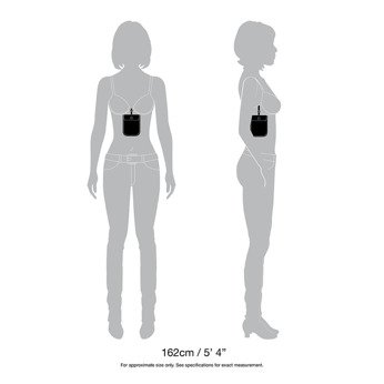 Saszetka Antykradzieżowa do Biustonosza Pacsafe Coversafe S25 - Czarna