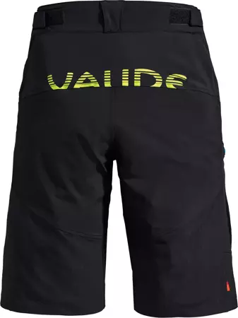 Spodenki rowerowe męskie z wkładką Vaude Virt - czarne